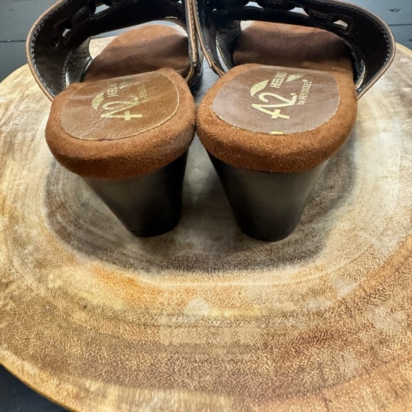 A2 by Aerosoles Open Toe Heel Sandals Tan/Light Brown Women's Size 7M - Picture 3 of 5